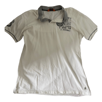 Miesten valkoinen pikeepaita