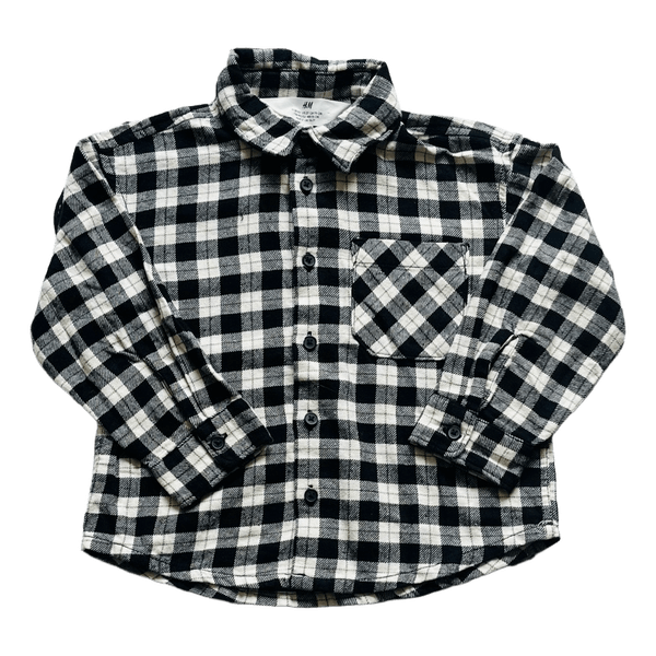 Mustvalge ruuduline H&M särk