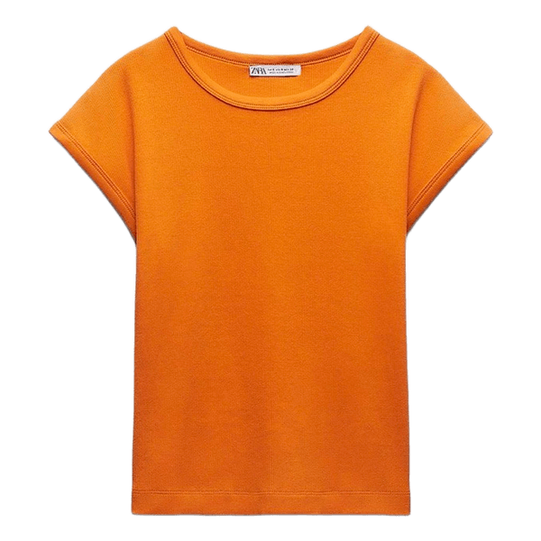 Orange Zara t-shirt