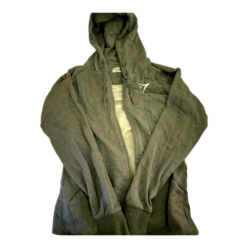 Grey Gymshark zip hoodie