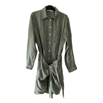 Zara green shirt dress