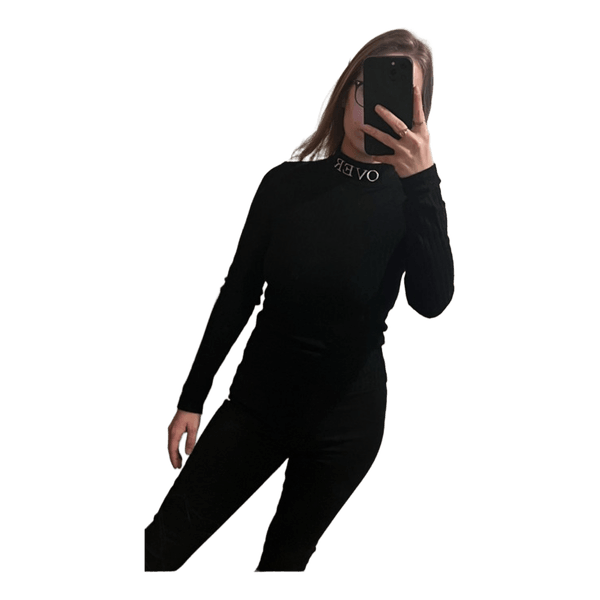 Black long-sleeved top « Pull Over »