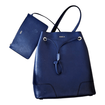Furla sininen bucket-laukku