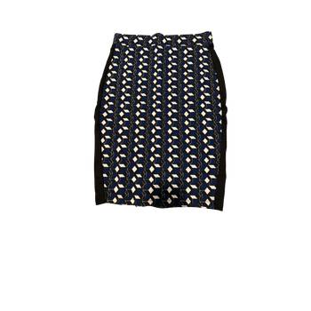 Geometric pencil skirt