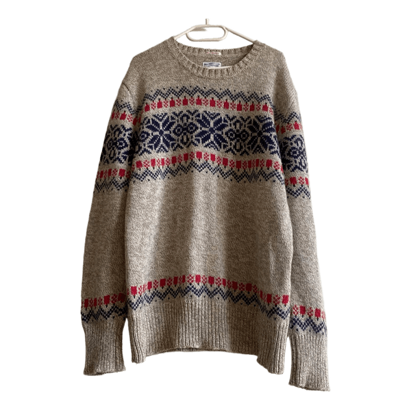 GANT Rugger Winter Jacquard Fair Isle Alpaca Wool Sweater Nordic Knit XXL