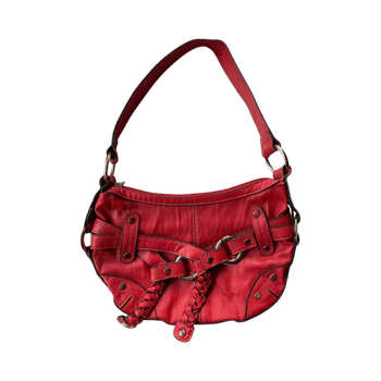 Red leather bag