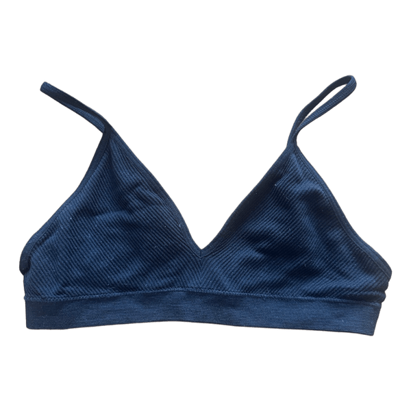 Black ribbed bralette