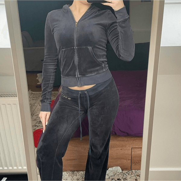 Navy cuffed tracksuit set