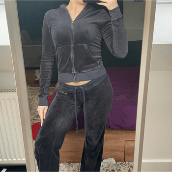 Navy cuffed tracksuit set
