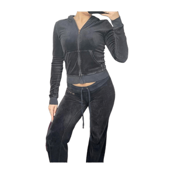 Navy cuffed tracksuit set