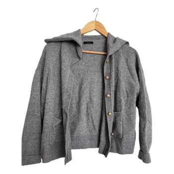 Massimo Dutti grey cardigan