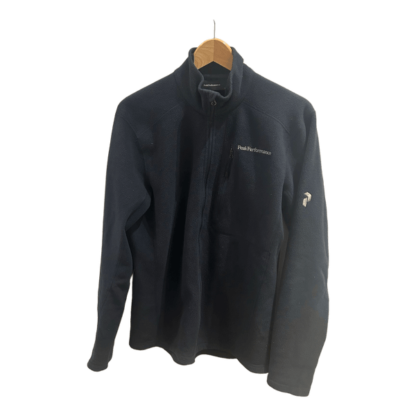 Blue fleece zip jacket