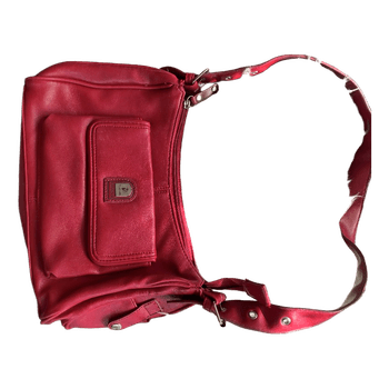 Red shoulder bag