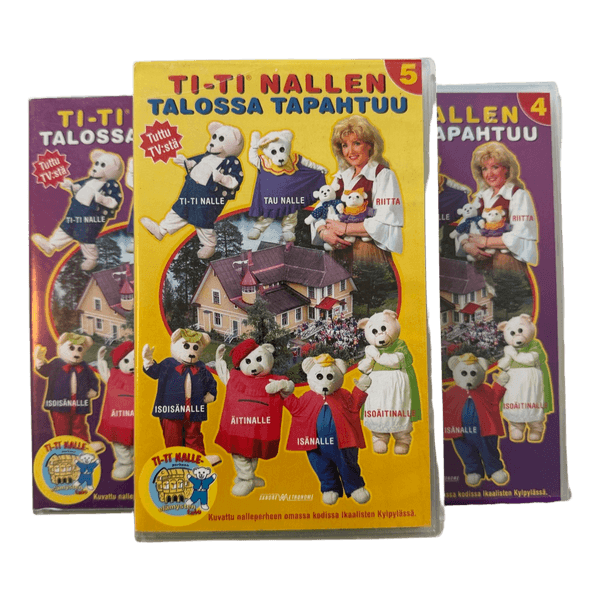 Ti-Ti Nalle VHS-kasetteja