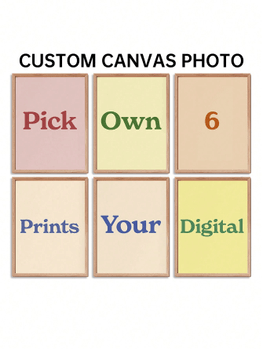 Custom photo canvas set