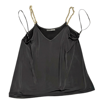 Black chain strap top
