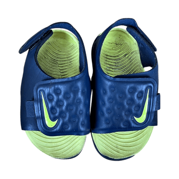Nike blue yellow sandals
