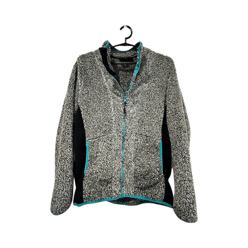 Harmaa fleece-takki
