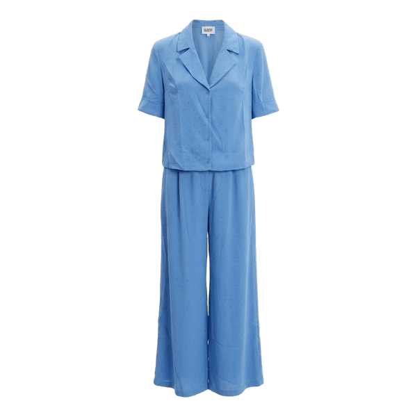 Claudie Pierlot Blue rhinestone co-ord set