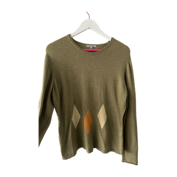 Pulligan vihreä kashmir neule xl
