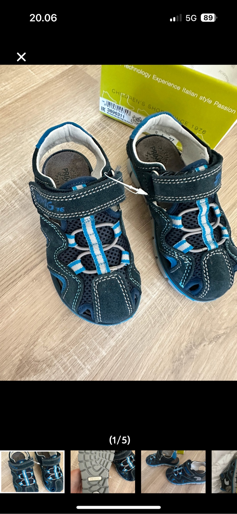 Primigi blue kids sandals
