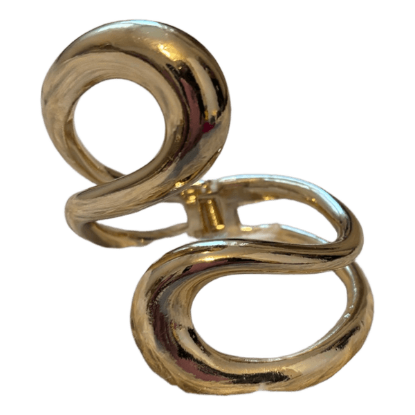Gold tone cuff bracelet
