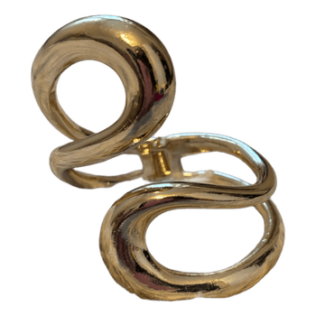 Gold tone cuff bracelet