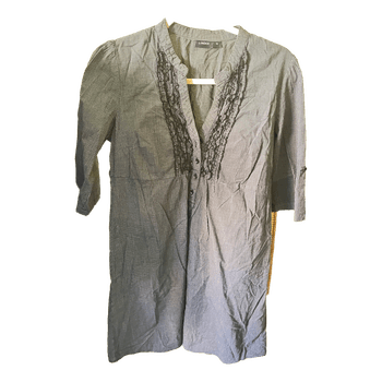 Lindex black patterned tunic