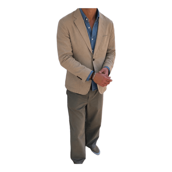 Beige herreblazer