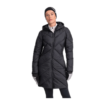 Black warm long jacket
