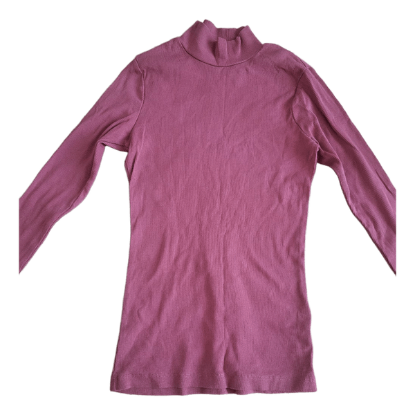 Pink turtleneck top