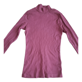 Pink turtleneck top