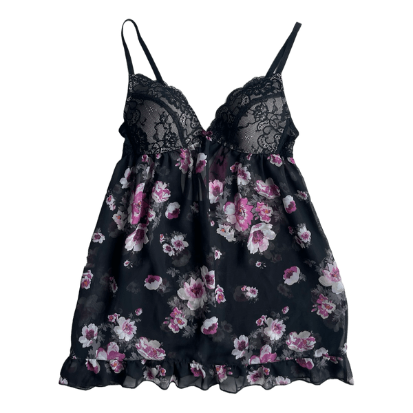Floral chemise with a bow 💜