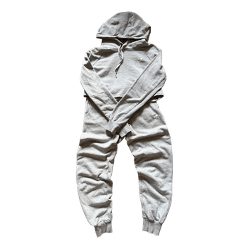 Grey Gymshark hoodie and pants