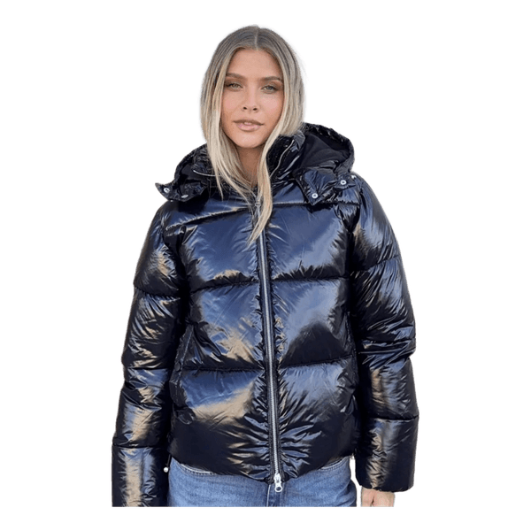 Sort puffer jakke