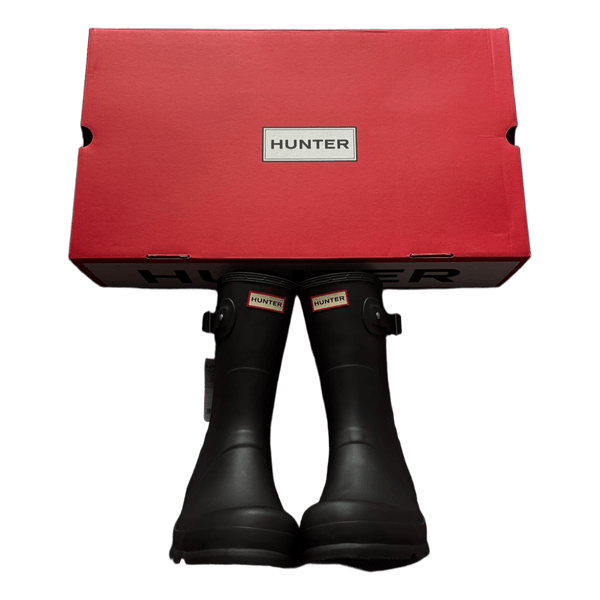 Hunter Black rubber rain boots
