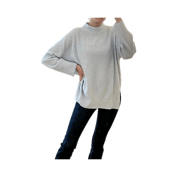 Vaalea sininen neulepusero