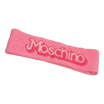 Vaaleanpunainen Moschino hiuspanta