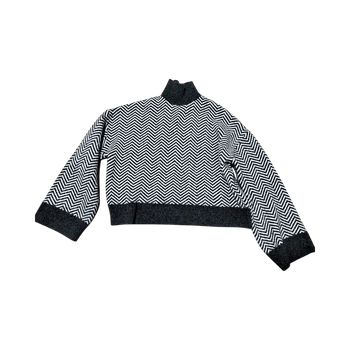 Patterned knit sweater
