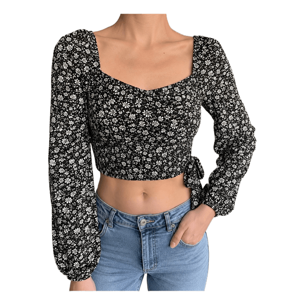 Hollister cropattu pitkähihainen paita koko XS