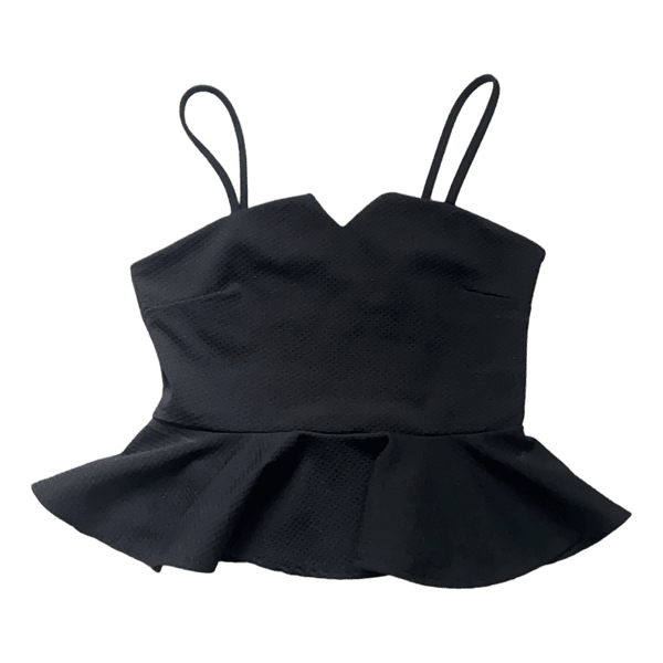 Musta peplum-toppi