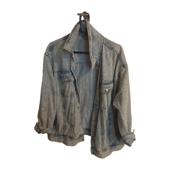 Vaaleansininen farkkutakki