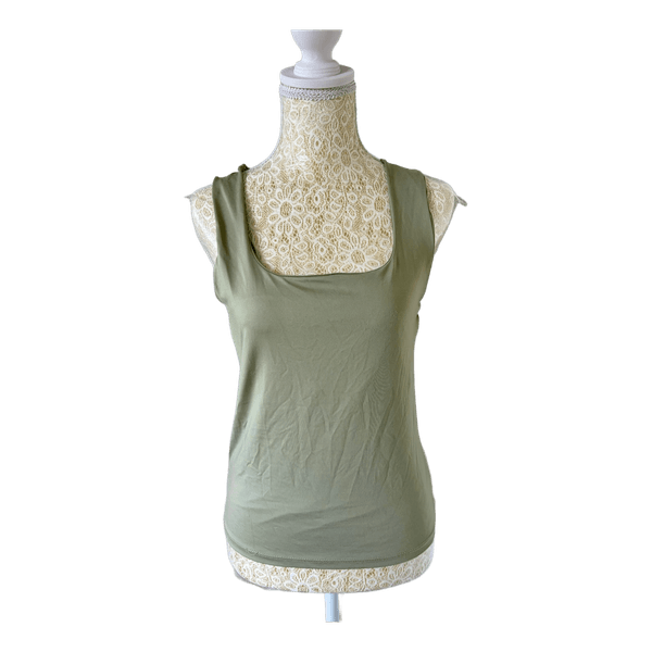 Sinsay sage green tank top