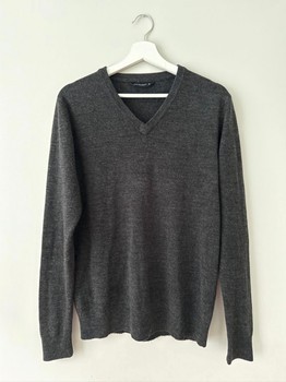 Grey v-neck sweater