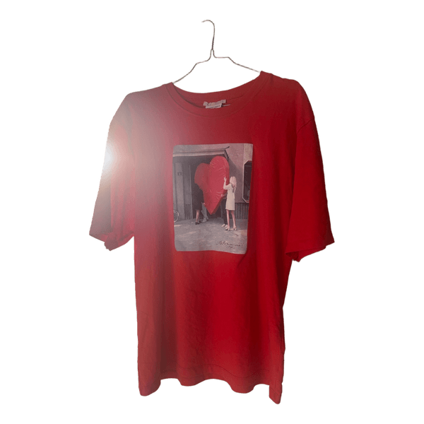 Zara rød t-shirt med print