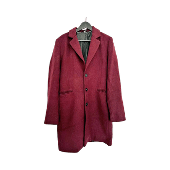 ASOS burgundy woolen coat