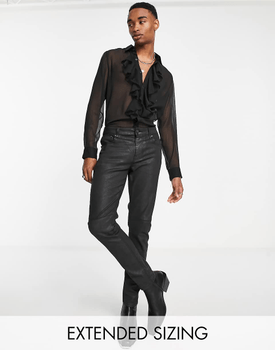 Sheer ruffle shirt