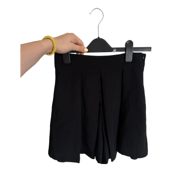 Black mini skort