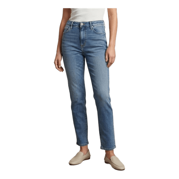 Blue straight jeans