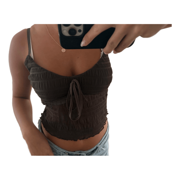 Brun smock top